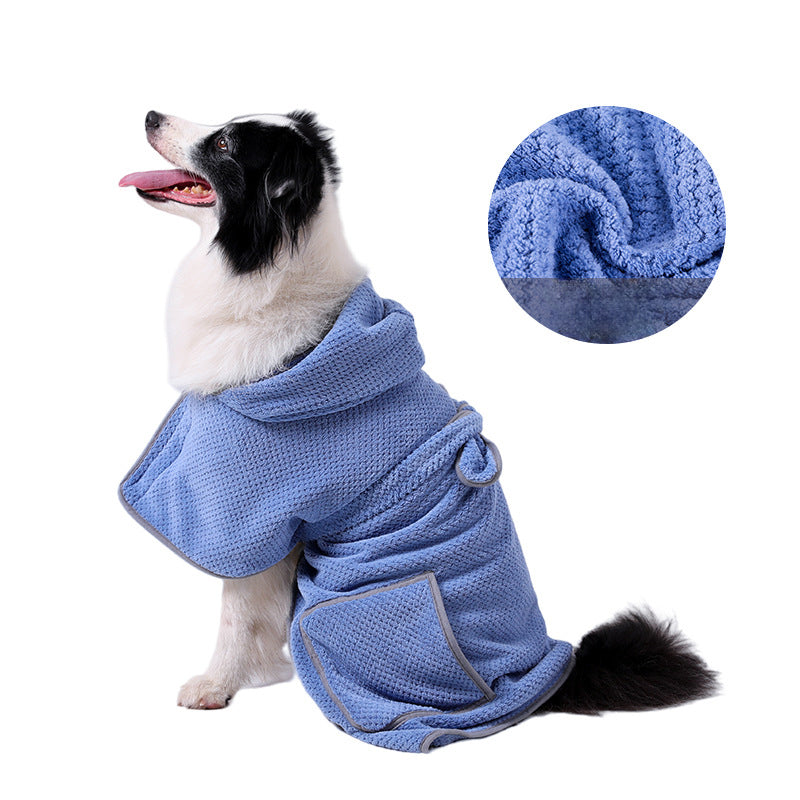 Bademantel für Hunde, saugstark