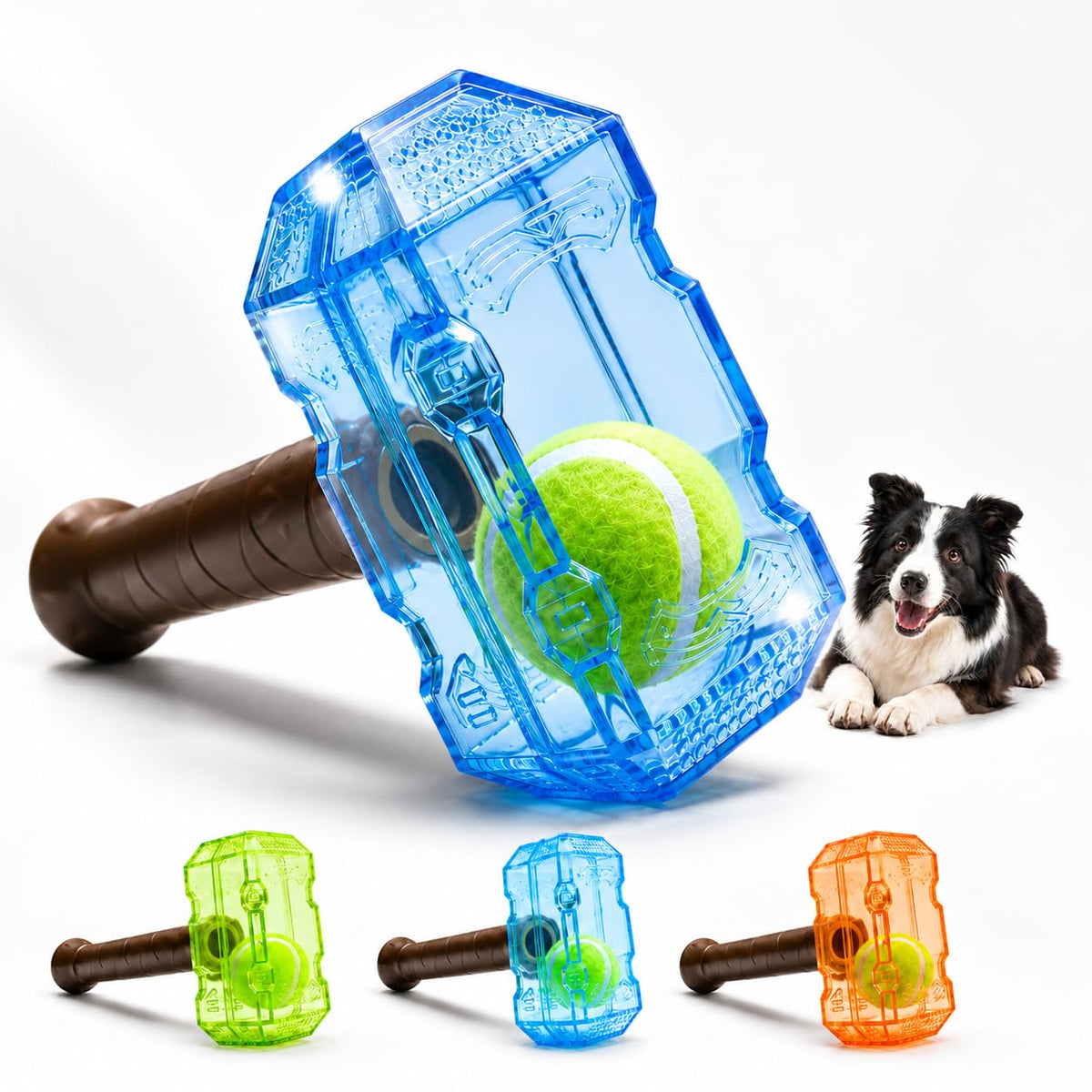 Kauspielzeug Flasche mit Tennisball